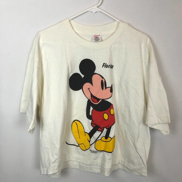 Disney Tops - Vintage Mickey Mouse Single Stitch Sherr